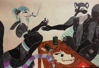 traditional marker fullbody simple background